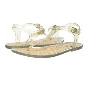 Kate Spade yari clear glitter  jelly sandal